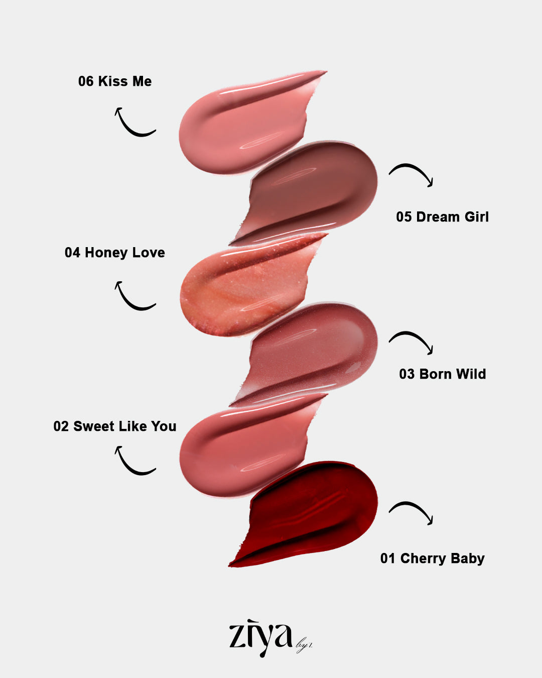 Ziya By Z Lush Lip Gloss No.02 - Sweet Like You 6Ml