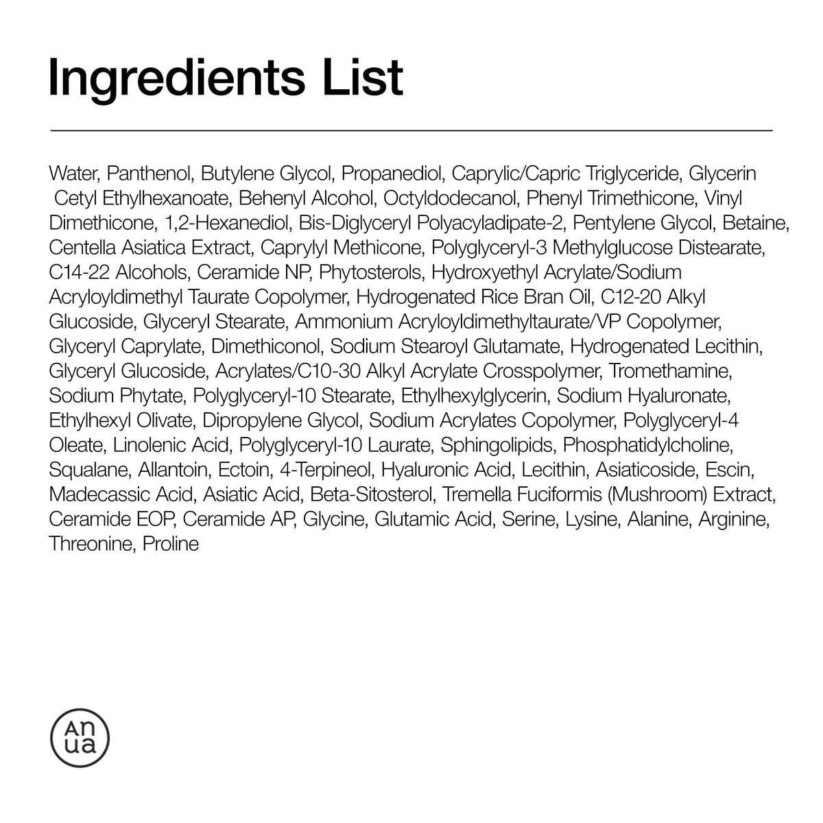Anua 3+ Ceramide Panthenol Moisture Barrier Cream 100Ml