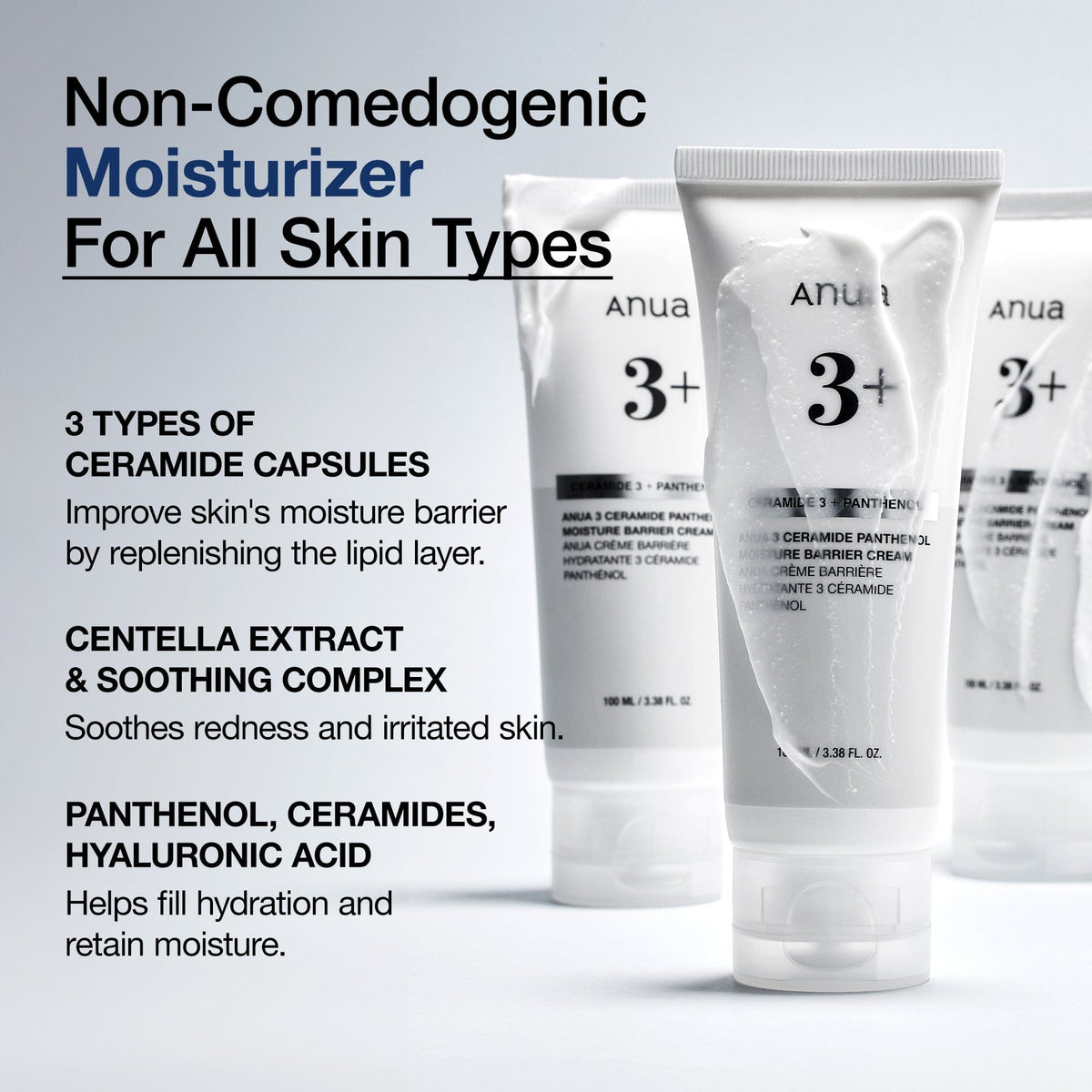 Anua 3+ Ceramide Panthenol Moisture Barrier Cream 100Ml