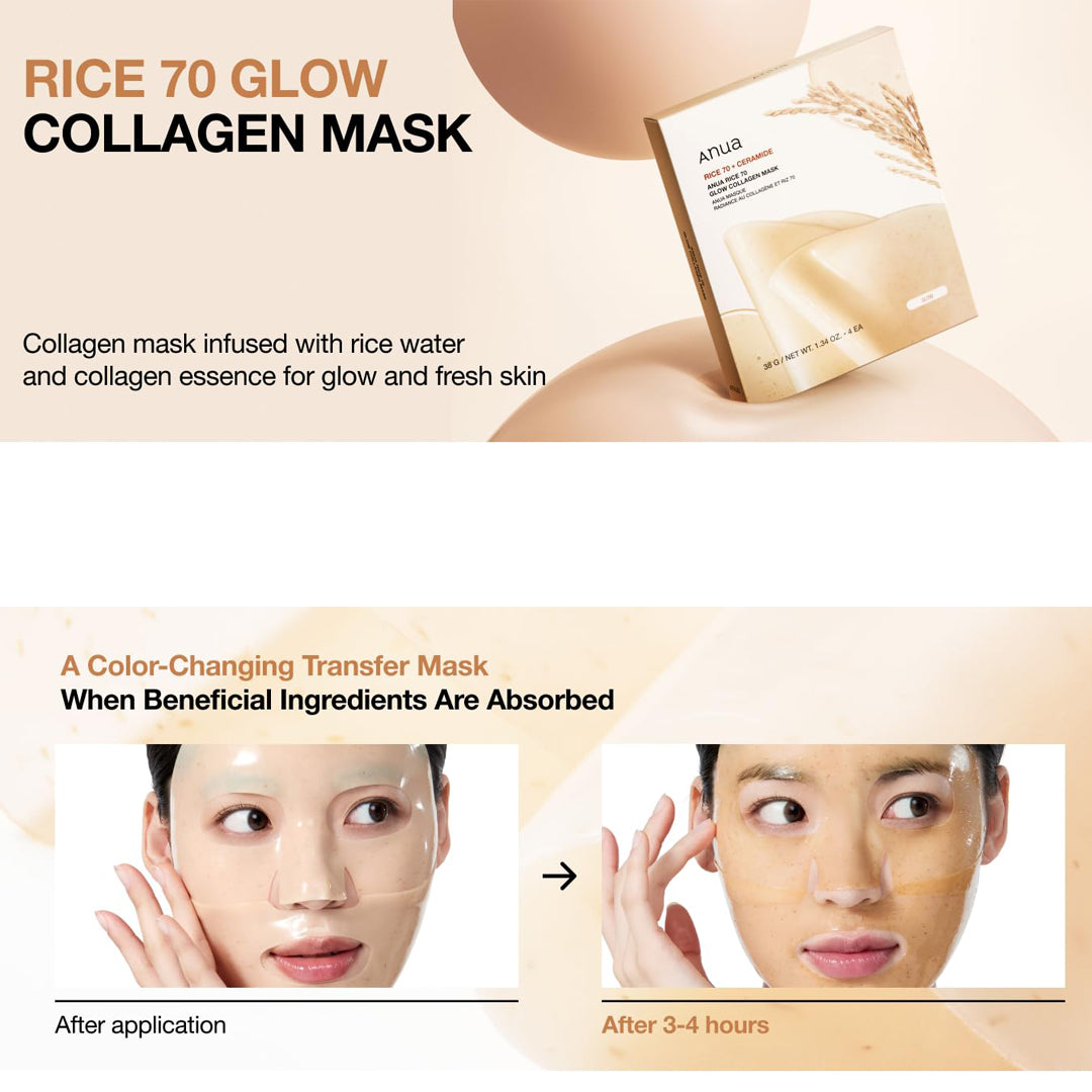قناع أنوا رايس 70 جلو كولاجين 38 جم