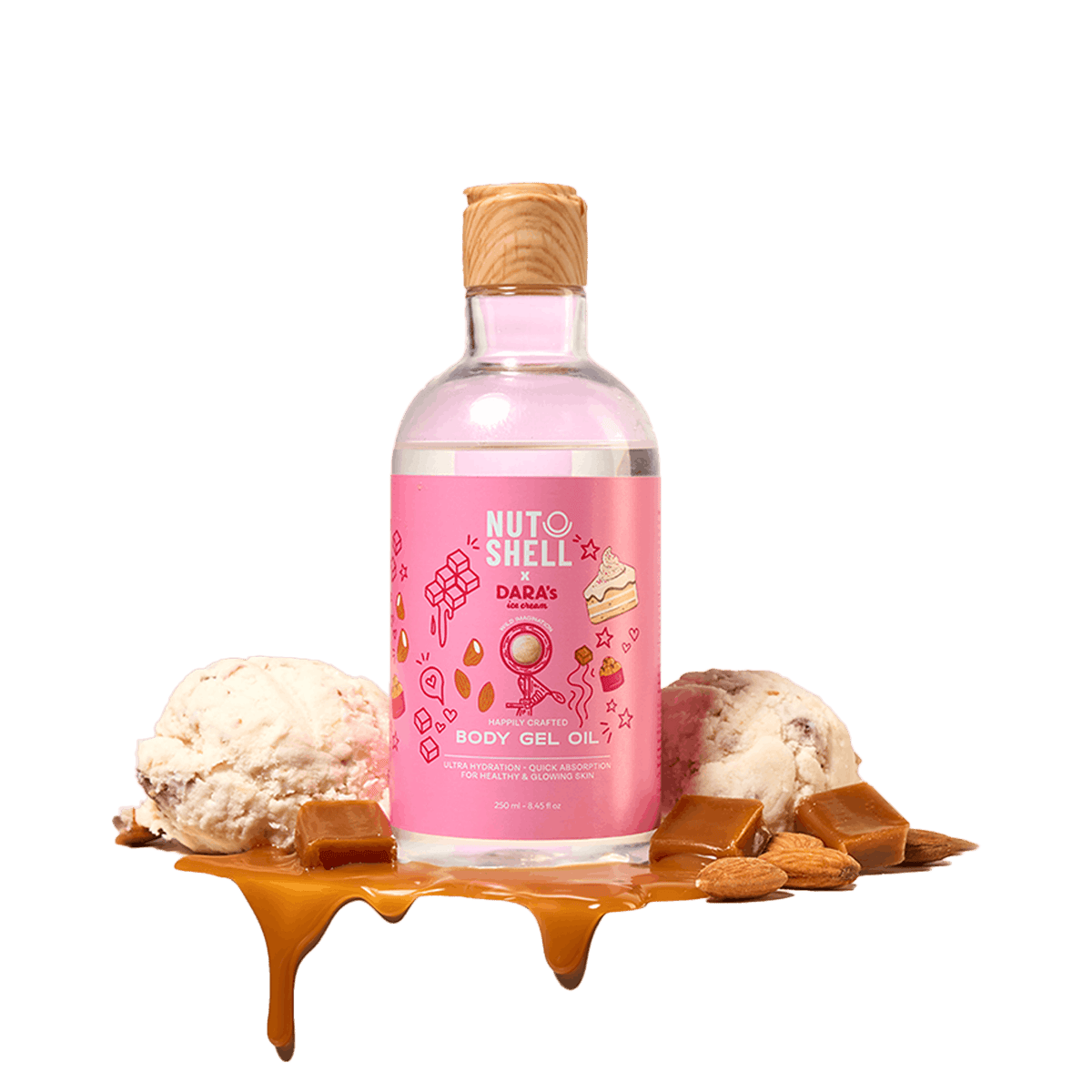 Nutshell x Dara's Body Gel Oil 250Ml