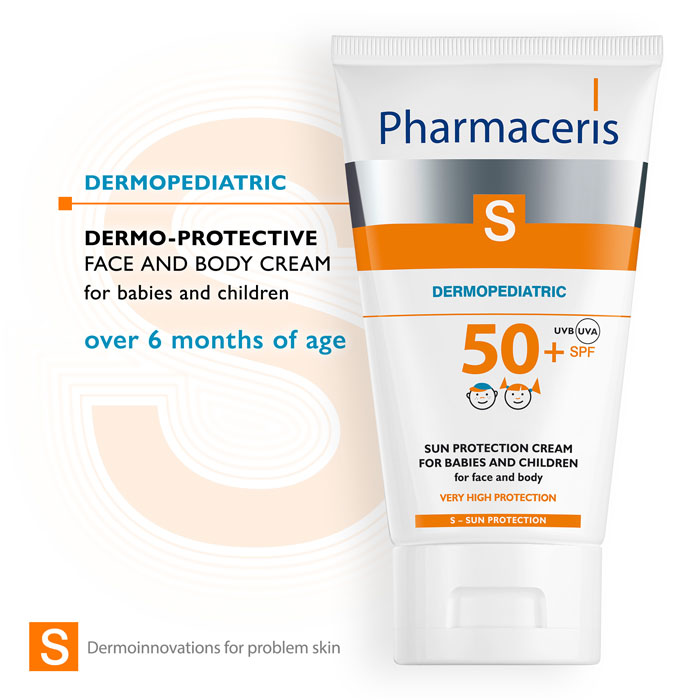 Pharmaceris S Dermopediatric Protective Cream SPF50+ For Infants & Children Face & Body 125Ml