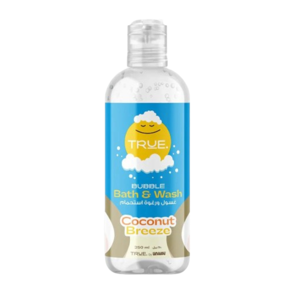 True By Lanalou Coconut Breeze Bubble Bath & Wash Gel 250Ml
