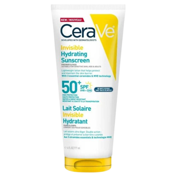 Cerave Invisible Hydrating SPF50+ Sunscreen 177Ml