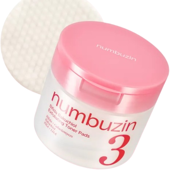 Numbuzin No.3 Bifida Bakuchiol Exfoliating Toner Pads 70Pads