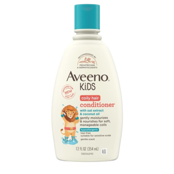 Aveeno Kids Curly Hair Conditioner with Oat Extract & Coconut Oil 354Ml