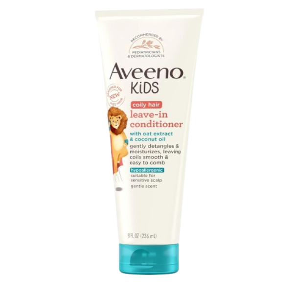 Aveeno Kids Coily Hair Leave in Conditioner with Oat Extract & Coconut Oil 236Ml