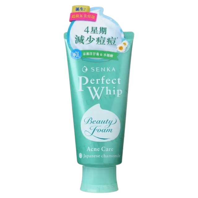 Shiseido Senka Perfect Whip Acne Care Japanese Chamomile Beauty Face Foam 100Ml