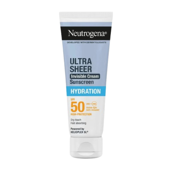 Neutrogena Ultra Sheer Hydration Invisible Cream SPF50 Sunscreen 50Ml
