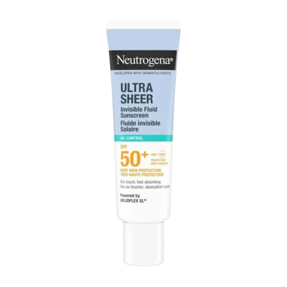 Neutrogena Ultra Sheer Invisible Fluid Oil Control SPF 50+ Sunscreen 50Ml