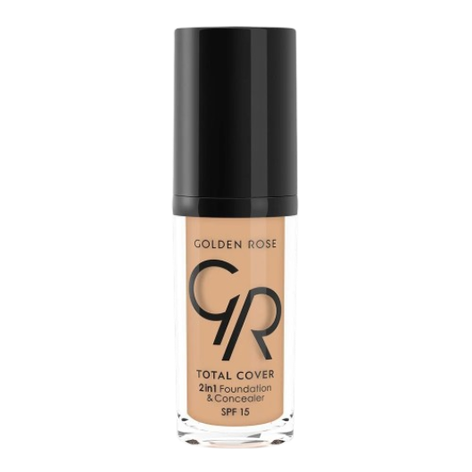 Golden Rose Total Cover 2in1 Foundation & Concealer Spf15 04 Beige 30Ml