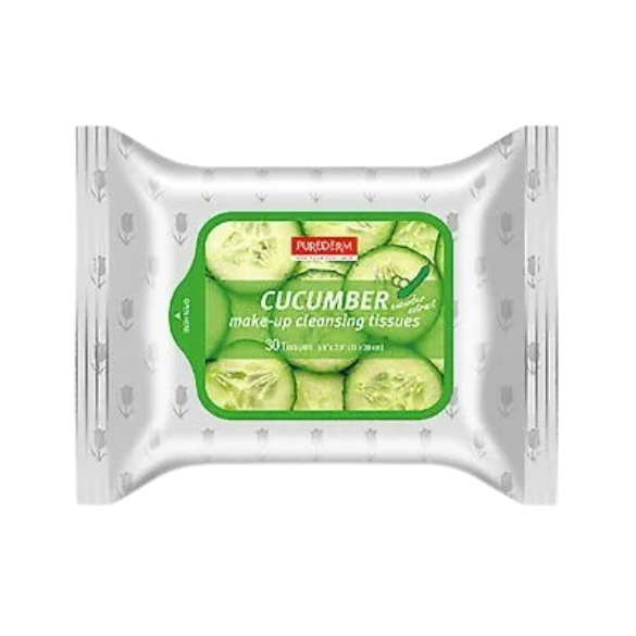 Purederm Cucumber Make-up Cleansing Tissues 30pcs