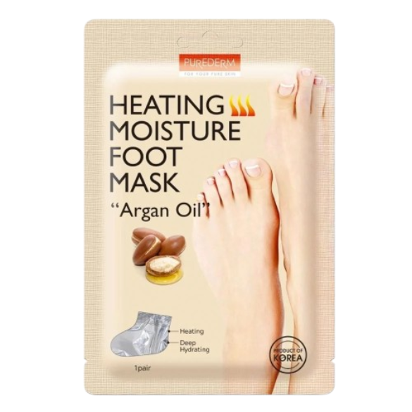 Purederm Heating Moisture Foot Mask Argan Oil 1 Pair 1pair