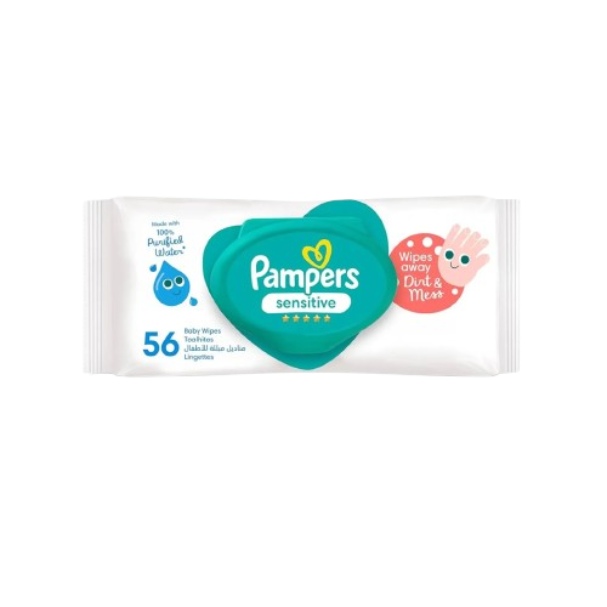 Pampers Sensitive Protect Baby Wipes 56pcs