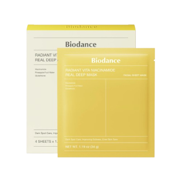 Biodance Radiant Vita Niacinamide Real Deep Mask 34g