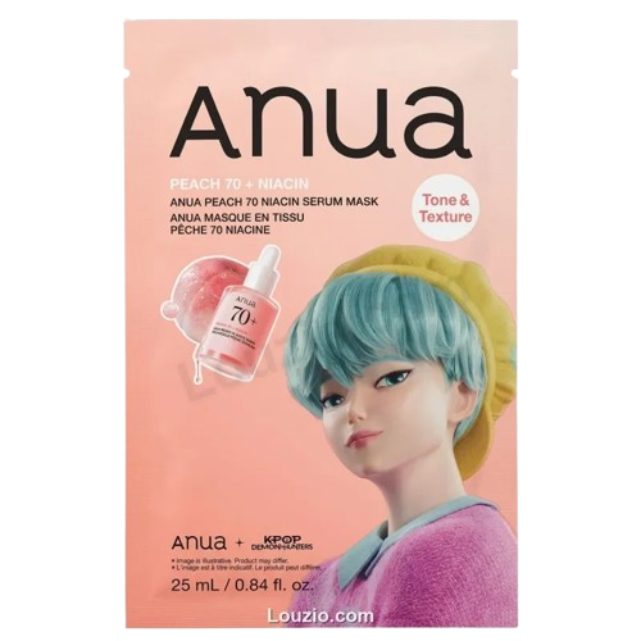 Anua Kpop Demon Hunters Peach 70 Niacin Serum Mask