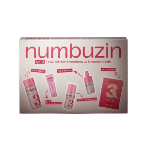 Numbuzin No.3 مجموعة تجريبية لبشرة خالية من المسام وناعمة