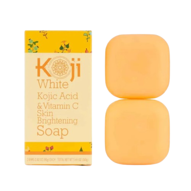 Koji White Kojic Acid & Vitamin C Skin Brightening Soap 2Pcs 100g
