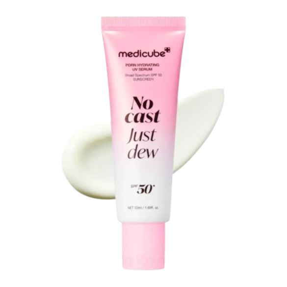 Medicube PDRN Hydrating Sun Serum SPF50+PA++++ No Cast Just Dew 50Ml