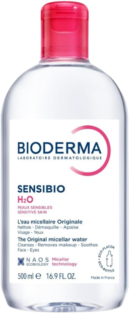 Bioderma Sensibio H2O Micellar Water Makeup Remover 500Ml