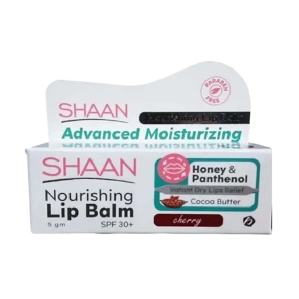 Shaan Cherry Nourishing SPF 30+ Lip Balm 5gm
