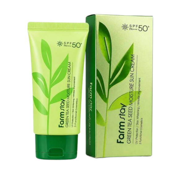 Farmstay Green Tea Seed Moisture Sun Cream SPF50+PA+++ 70g