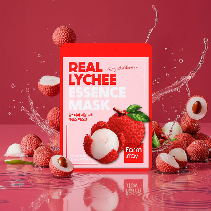 Farmstay Real Lychee Essence Mask 23Ml
