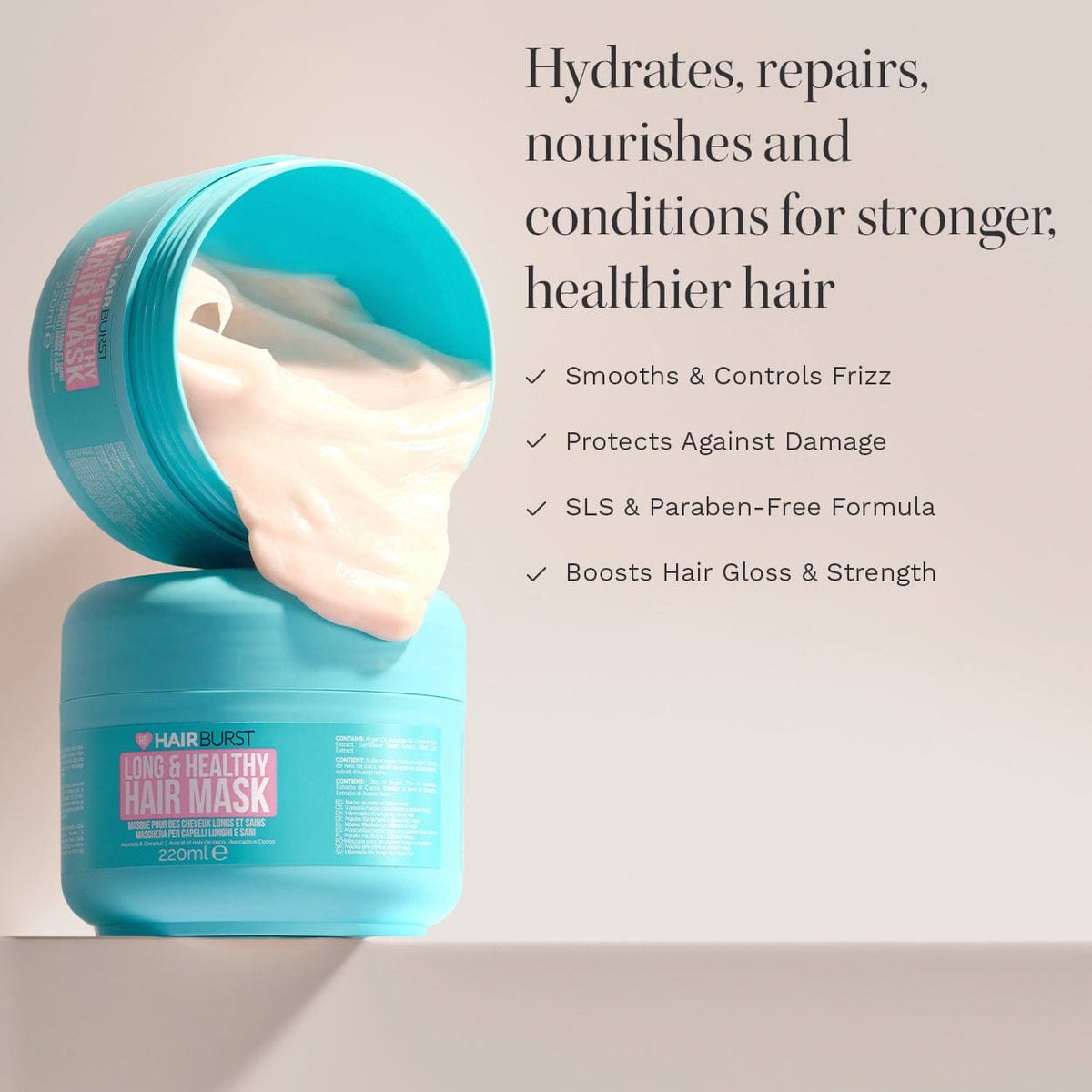 Hair Burst Long & Healthy Hair Mask 220Ml