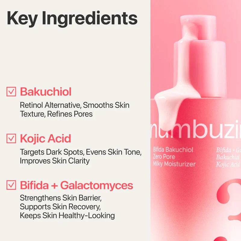 Numbuzin No.3 Bifida Bakuchiol Zero Pore Milky Moisturizer 200Ml