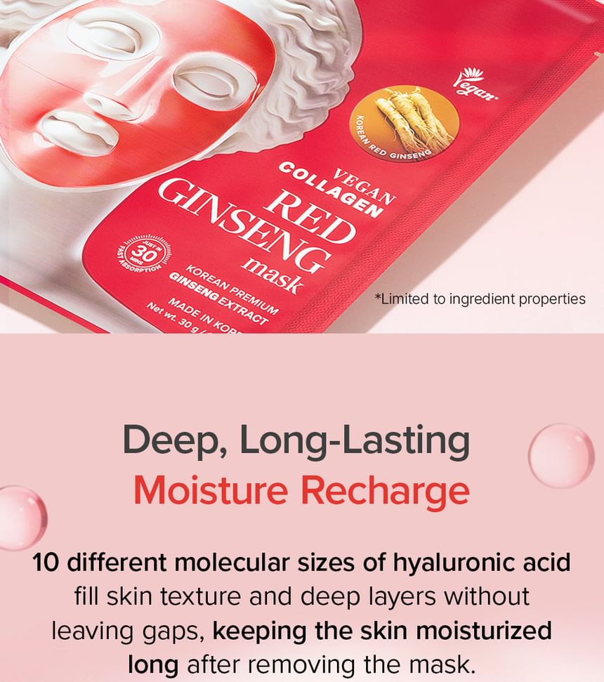 Mary & May Vegan Collagen Red Ginseng Mask