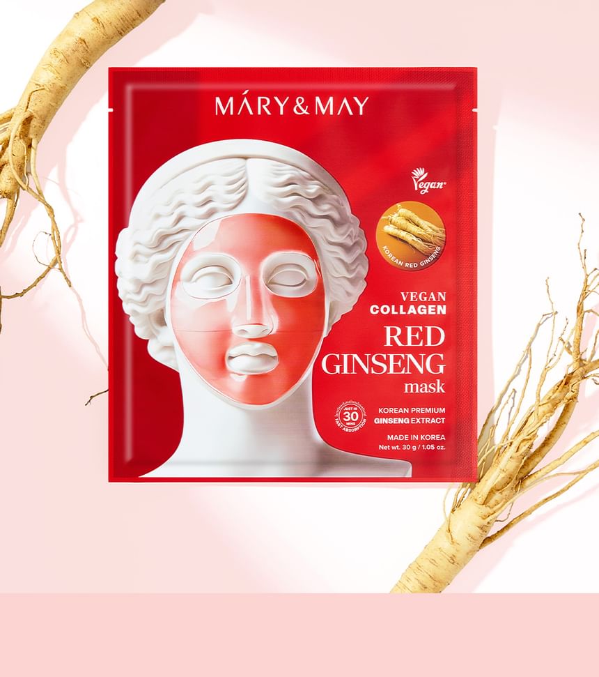 Mary & May Vegan Collagen Red Ginseng Mask