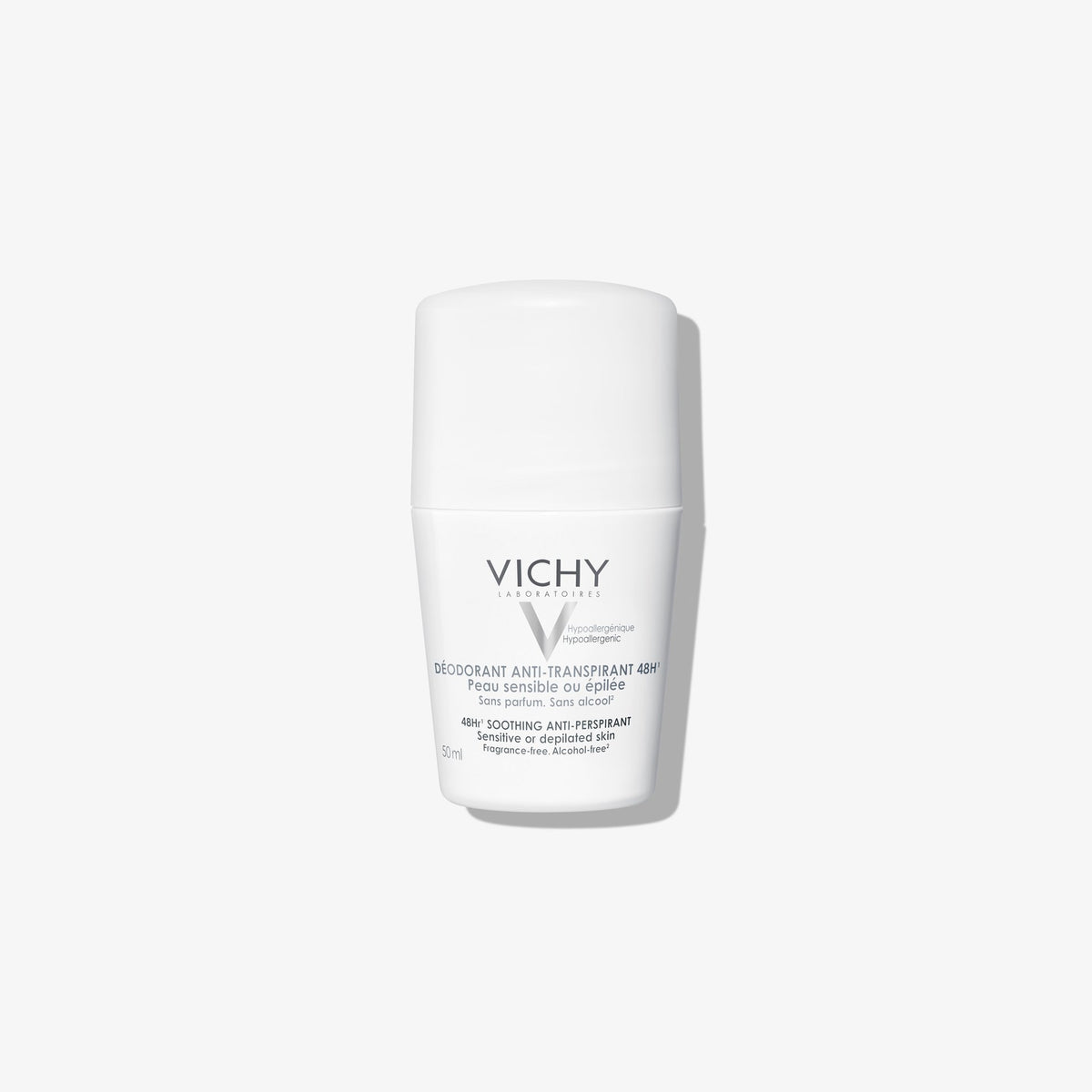 Vichy Soothing Antiperspirant Deodorant 48H Sensitive & Depilated Skin Roll on 50Ml