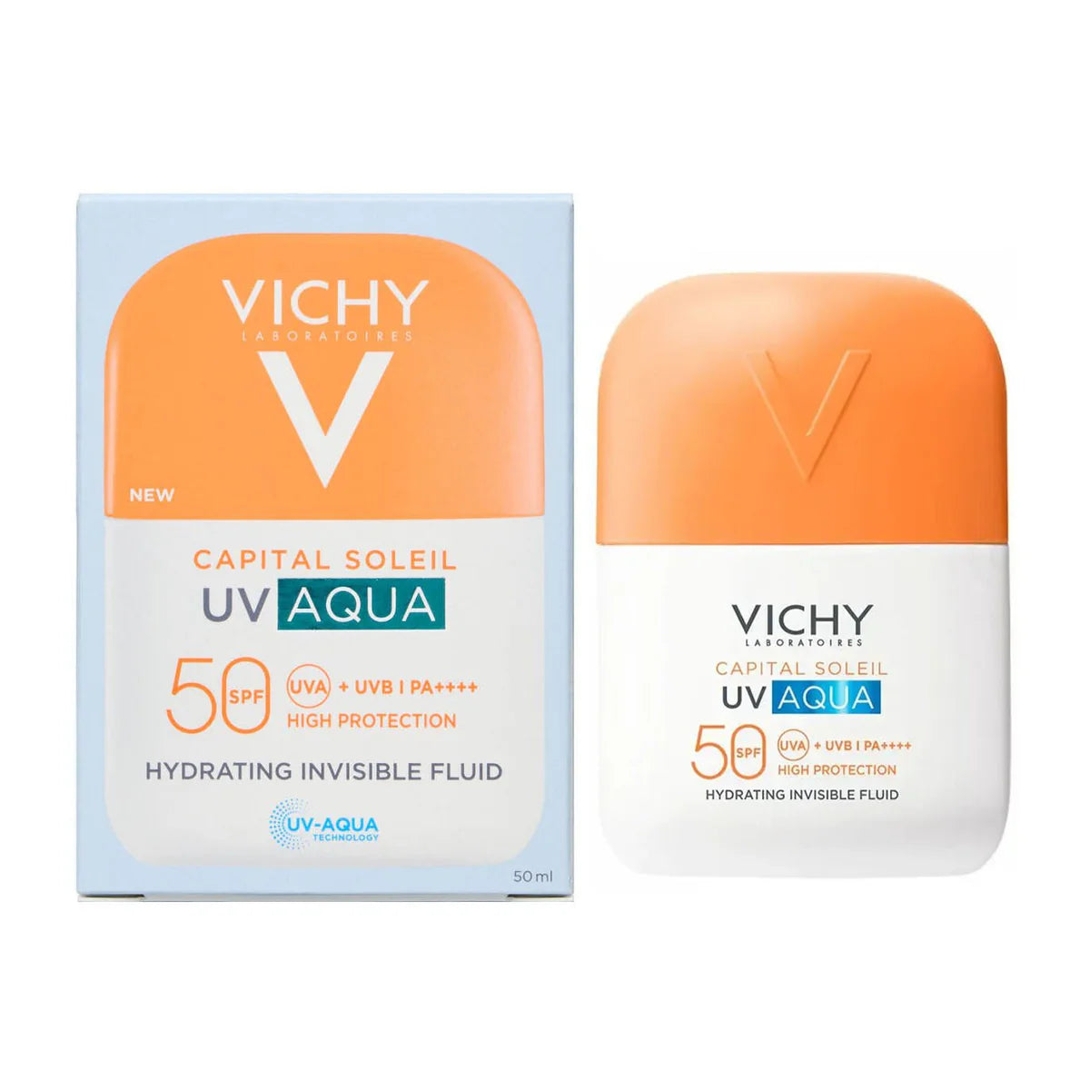 Vichy Capital Sun UV Aqua Invisible & Moisturizing Face Fluid SPF50 Sunscreen 50Ml